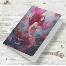 Recherche de sirène rose vœux cartes D'anniversaire