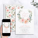 Zoek naar elegant floral bridal shower invitations Script