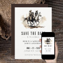 Recherche de cowboy save the dates Moderne