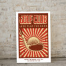 Recherche de golfer posters Rétro