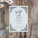 Recherche de dîner vintage invitations Bride