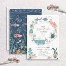 Recherche de animal marin invitations Aquarelle