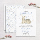 Recherche de winter 1ans anniversaire invitations Aquarelle