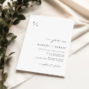 Recherche de un élégant imprimé mariage invitations Simple