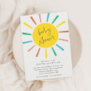 Recherche de sun baby shower invitations Simple
