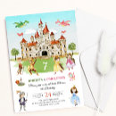 Recherche de chevalier princesse invitations Aquarelle