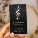 Recherche de music teacher cartes visite Musique
