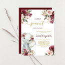 Recherche de floral elephant baby shower invitations Pour elle