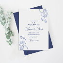 Recherche de floral baroque français invitations Bleu poussiéreux
