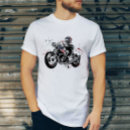 Recherche de motard américain tshirts Crâne