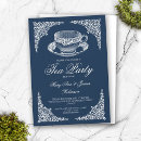 Recherche de elegant tea party invitations Bleu marine