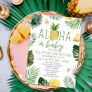 Recherche de luau baby shower invitations Tropical