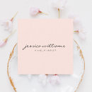 Recherche de pâle rose cartes visite Minimaliste