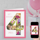 Recherche de 4ème anniversaire cartes Girl