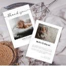 Recherche de modern minimalist faire part naissance De photo