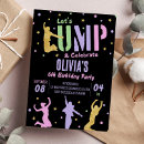 Zoek naar jump party uitnodigingen Kinderverjaardagsfeestje