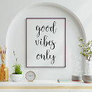 Recherche de good vibes posters Minimaliste
