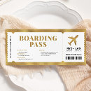 Zoek naar boarding pass uitnodigingen Vliegticket
