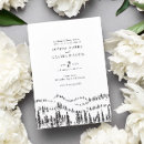 Recherche de montagne mariage invitations Rustique