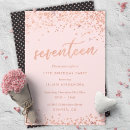 Recherche de faux rose gold foil invitations Élégant