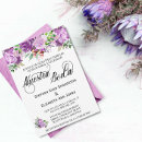 Recherche de pourpres roses mariage invitations Lavande