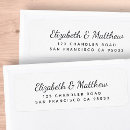 Recherche de cursive étiquettes adresse retour Minimaliste