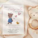 Recherche de ours fille invitations Aquarelle
