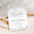 Recherche de silver 1ans anniversaire invitations Fille