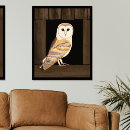 Recherche de illustration hibou posters Brun
