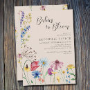 Recherche de baby shower invitations Bébé en fleurs