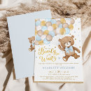 Recherche de beige blue baby shower invitations Pour elle
