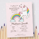 Recherche de licornes mignonnes invitations Pour tous