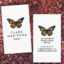 Zoek naar kleurrijke vlinders visitekaartjes For her