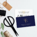 Recherche de couture cartes visite Monogramme