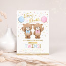 Recherche de twin bears invitations Mother to be