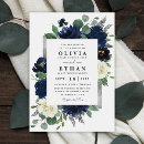 Recherche de bleu royal gris argenté invitations Élégant