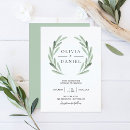 Recherche de feuille olive invitations Élégant
