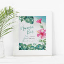 Recherche de tropical flowers posters Bride