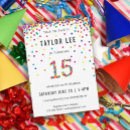 Recherche de 15 ans invitations Fête d'anniversaire
