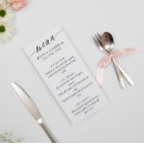 Recherche de noir et blanc mariage menus Intemporel
