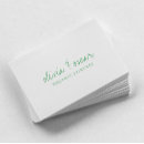 Zoek naar groen wit visitekaartjes Stijlvol