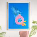 Recherche de vase bleu posters Botanique