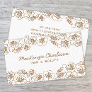 Recherche de styliste de mariage cartes visite Professionnel