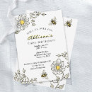 Recherche de premier moderne anniversaire invitations Abeille