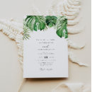 Recherche de tropical mariage invitations feuilles de palme
