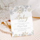 Zoek naar snowflake babyshower uitnodigingen Glitter