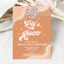 Zoek naar disco 70s uitnodigingen Groovy verjaardagsfeestje