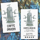 Recherche de cafés cartes visite Espresso