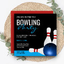 Recherche de de bowling invitations moderne