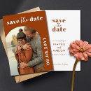 Recherche de burnt orange save the dates Rouille